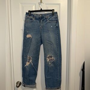 Old Navy Blue Distressed Women Jeans